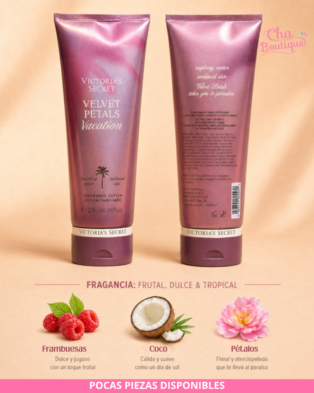 Victoria's Secret Velvet Petals Vacation Fragrance Lotion 236ml
