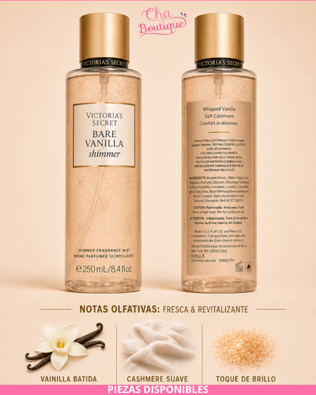 Victoria's Secret Bare Vanilla Shimmer Fragrance Mist 250ml