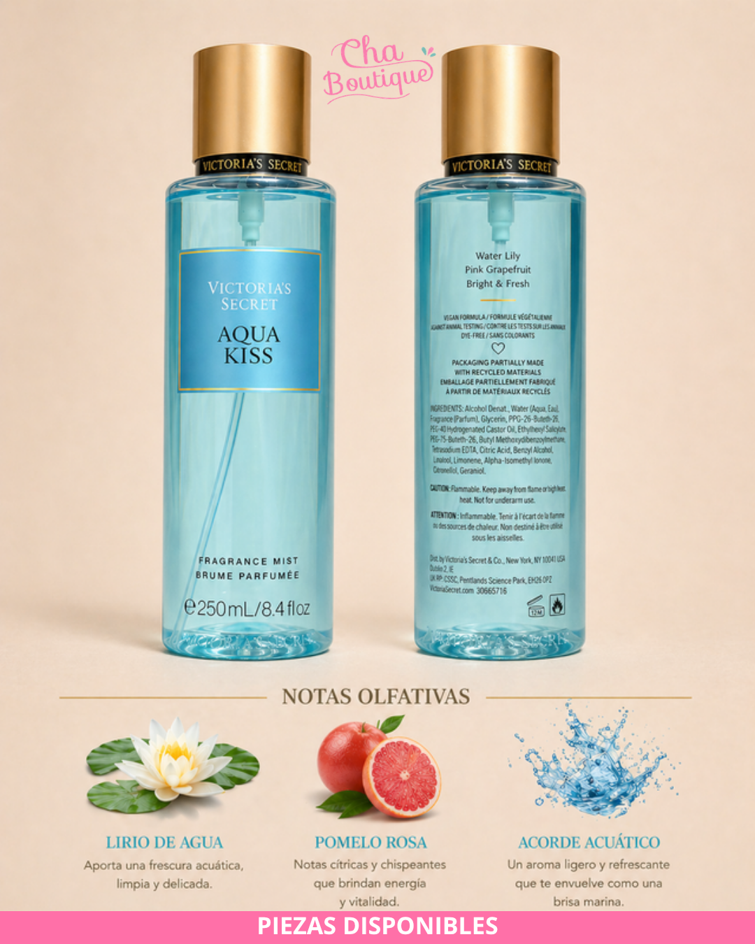 Victoria's Secret Aqua Kiss Fragrance Mist 250ml