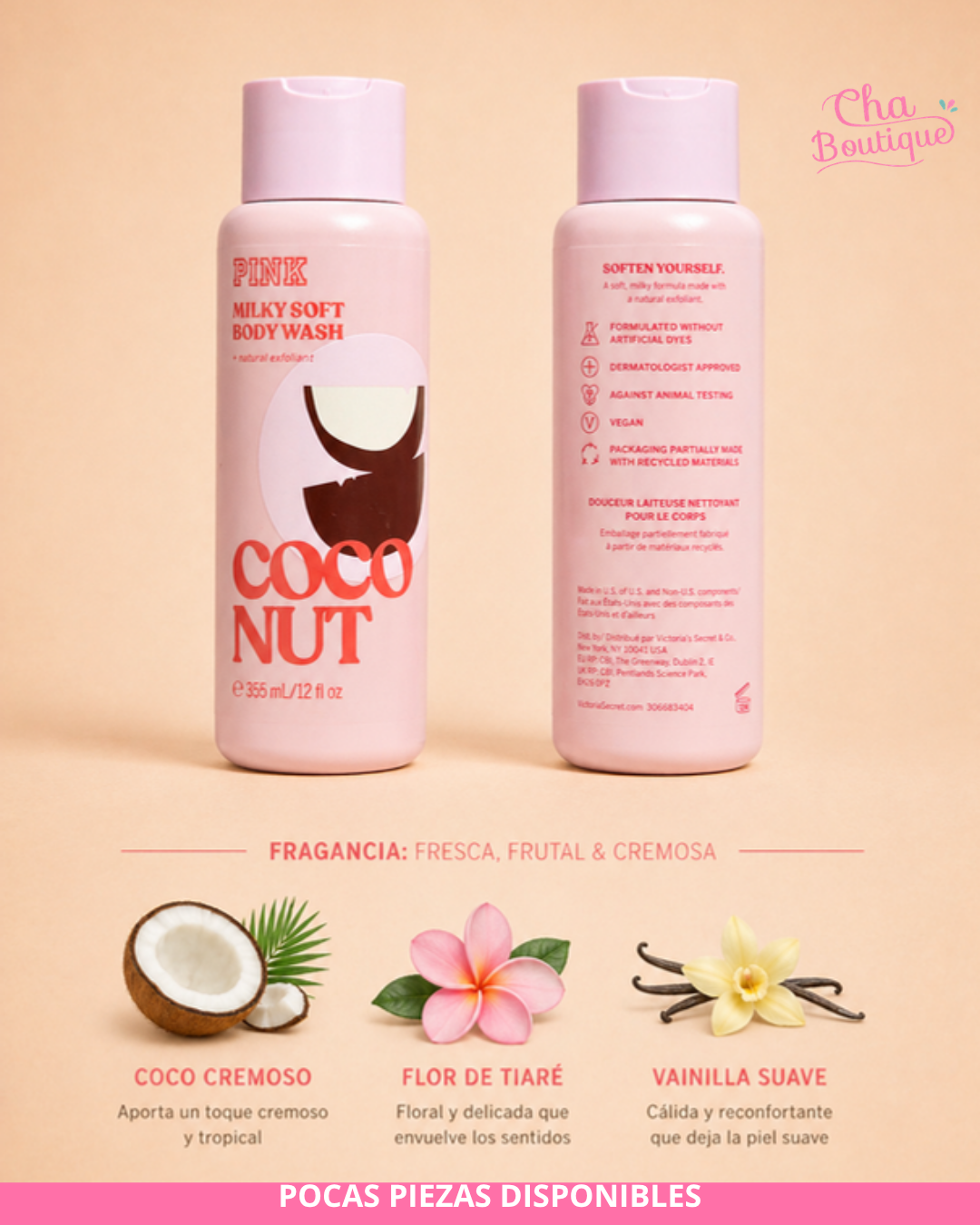 Victoria's Secret PINK Coco Milky Soft Body Wash 355ml