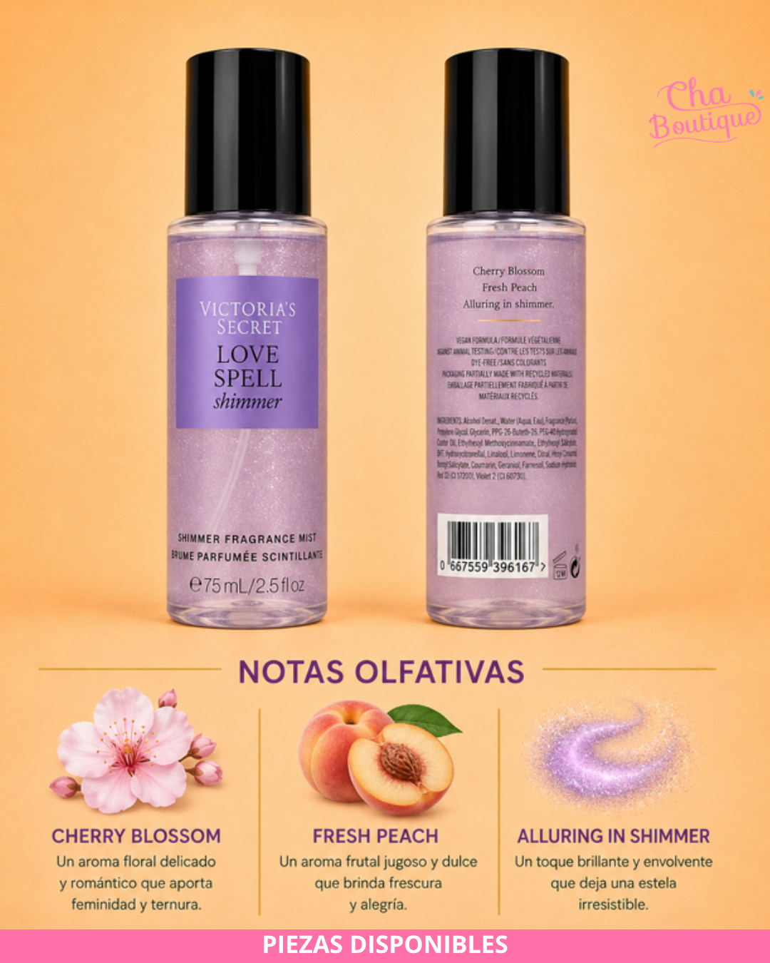 Victoria's Secret Love Spell Shimmer Mini Fragrance Mist 75ml