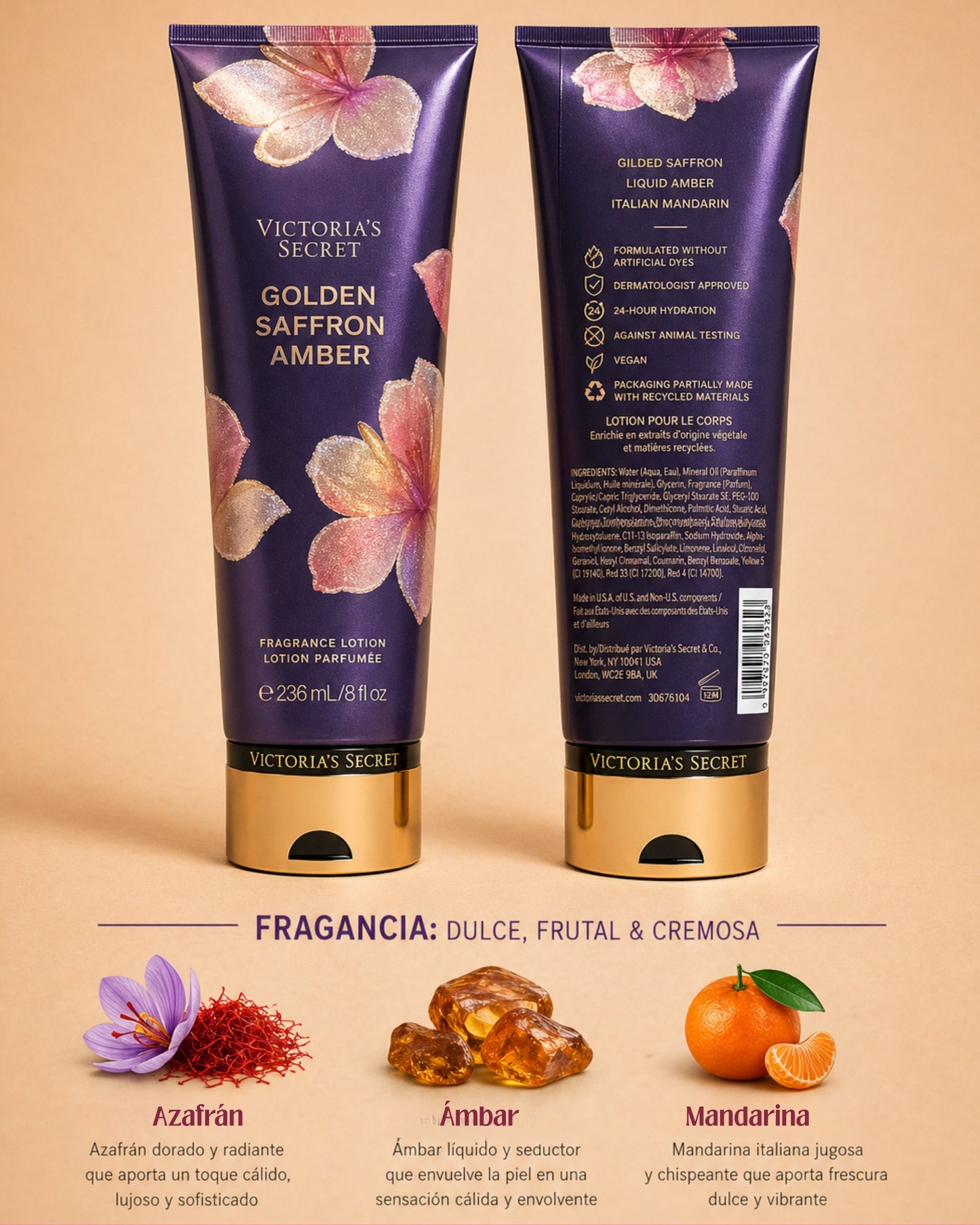 Loción Corporal Victoria’s Secret Golden Saffron Amber