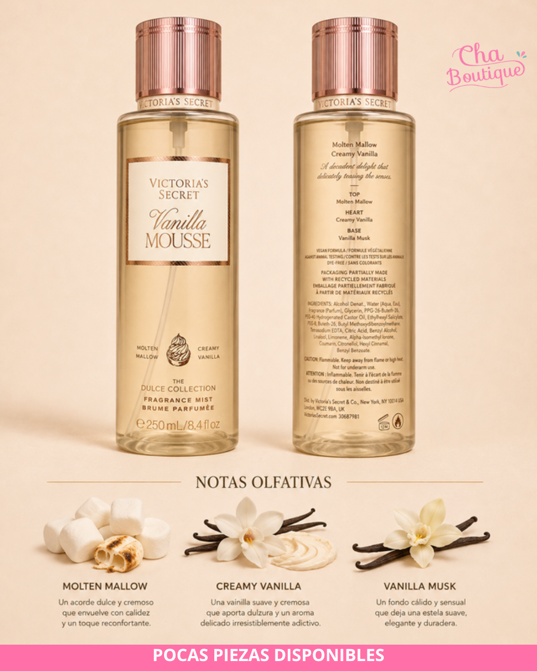 Victoria's Secret Vanilla Mousse Fragrance Mist 250ml