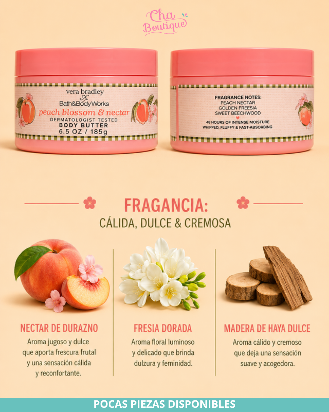 Bath and Body Works Peach Blossom and Nectar Body Butter 185g