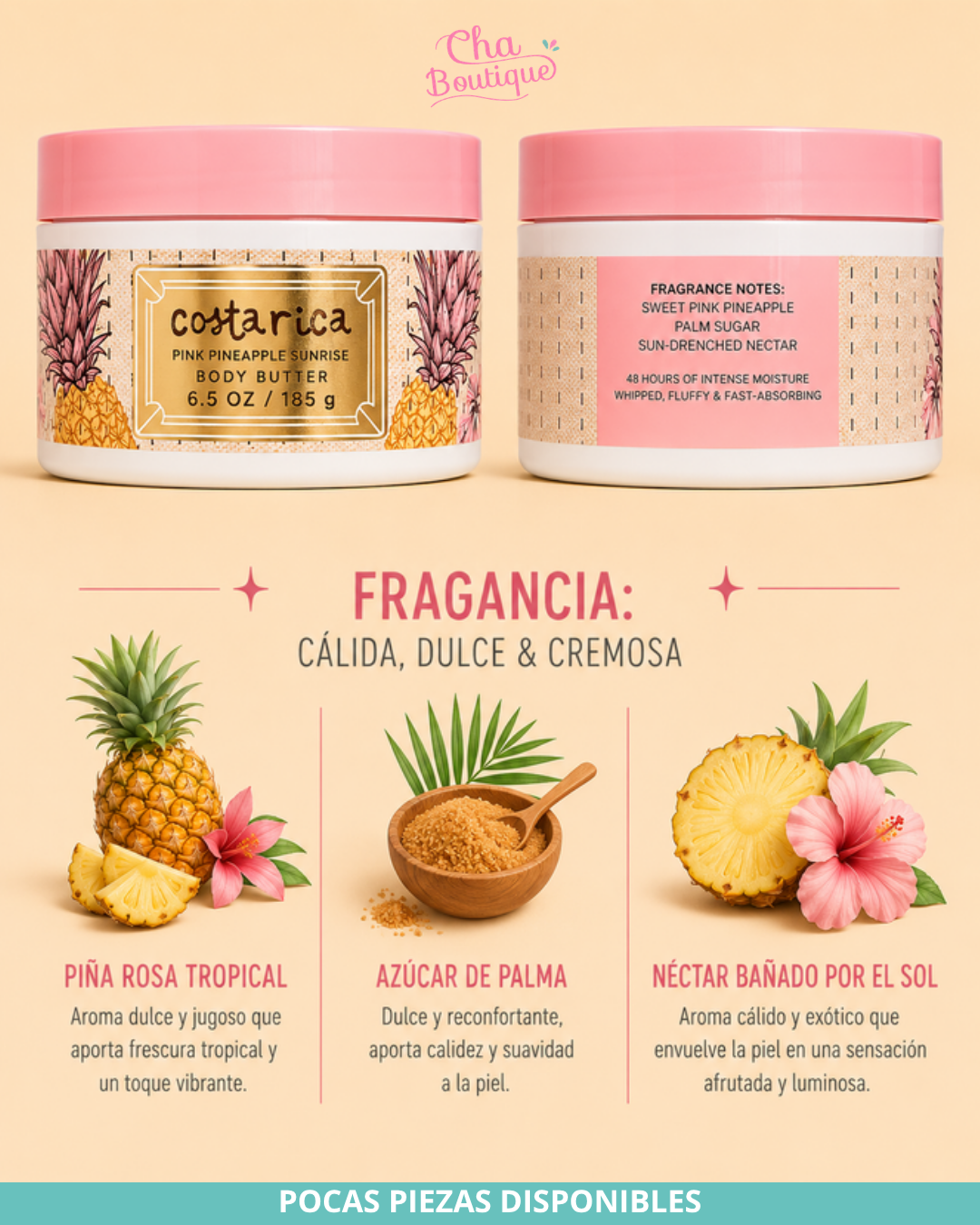 Bath and Body Works Costa Rica Pink Pineapple Sunrise Body Butter 185g