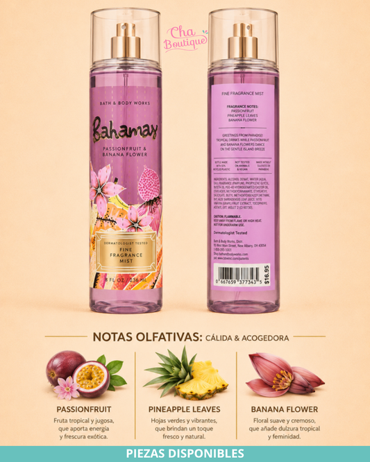 Bath and Body Works Bahamas Passionfruit Banana Flower Fine Fragrance Mist 236ml