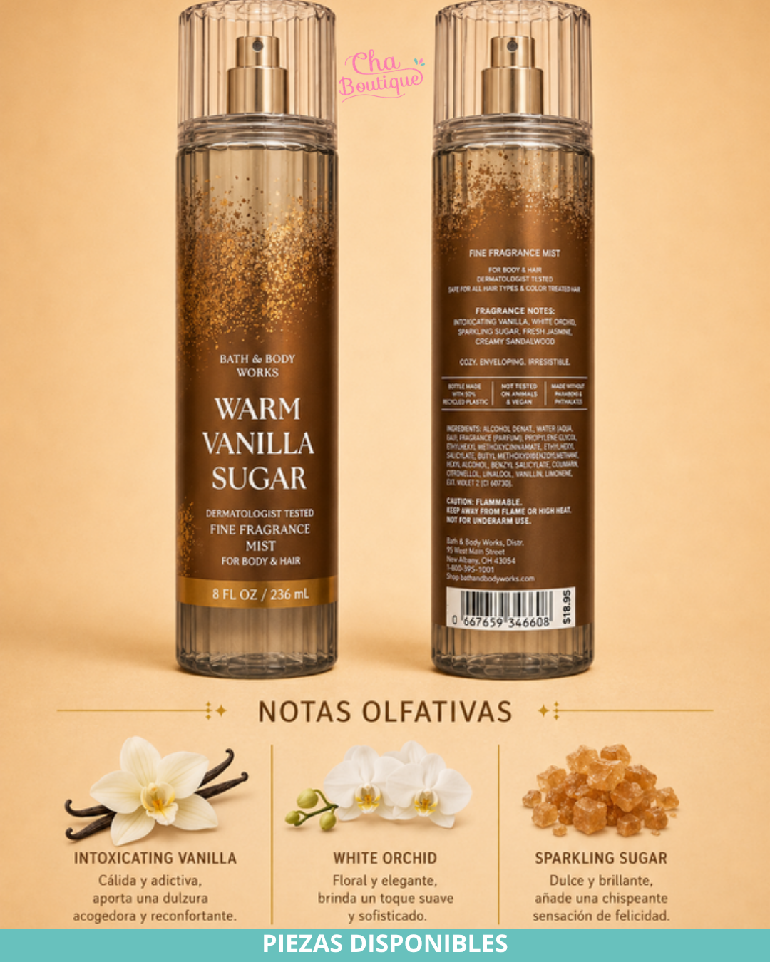 Bath and Body Works Warm Vanilla Sugar Fine Fragrance Mist 236ml
