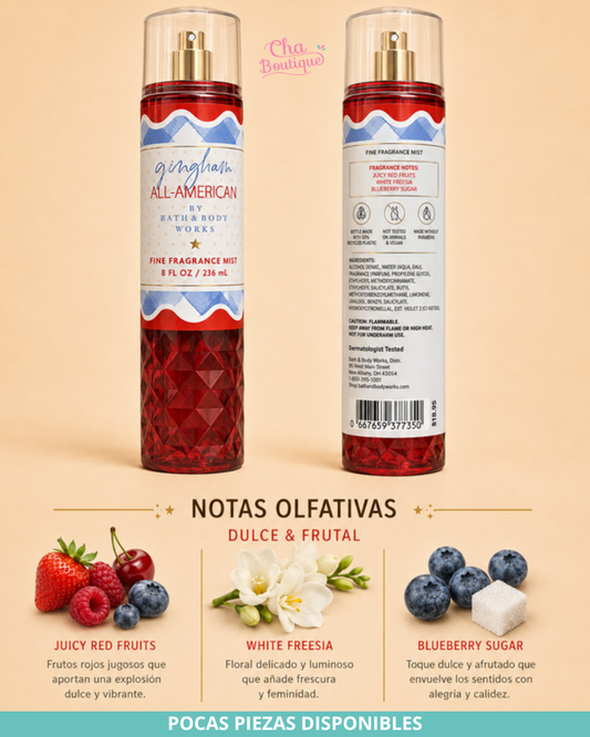 Bath and Body Works Gingham All-American Fine Fragrance Mist 236ml