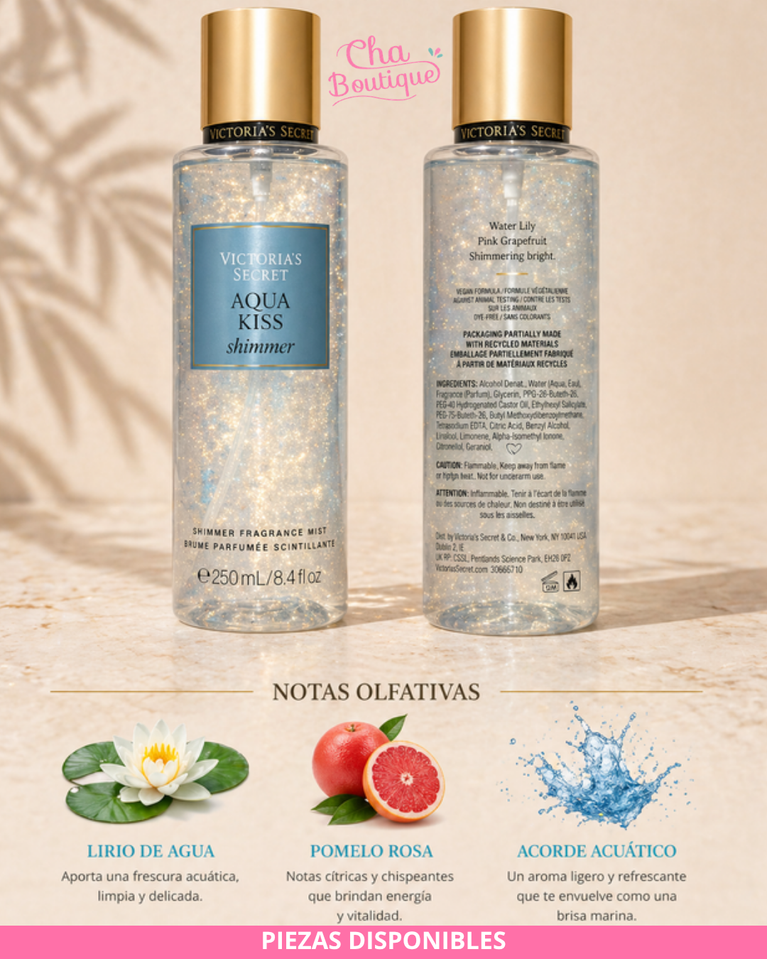 Victoria's Secret Aqua Kiss Shimmer Fragrance Mist 250ml
