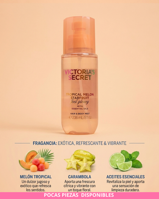 Victoria's Secret Tropical Melon Starfruit Hair and Body Mist 236ml