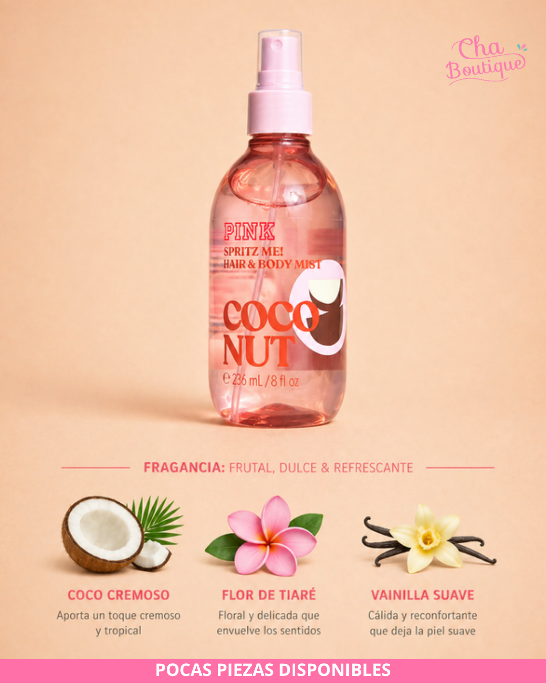Victoria's Secret PINK Coco Spritz Me Hair and Body Mist 236ml