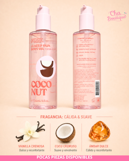 Victoria's Secret PINK Coco Glazed Skin Body Oil 236ml