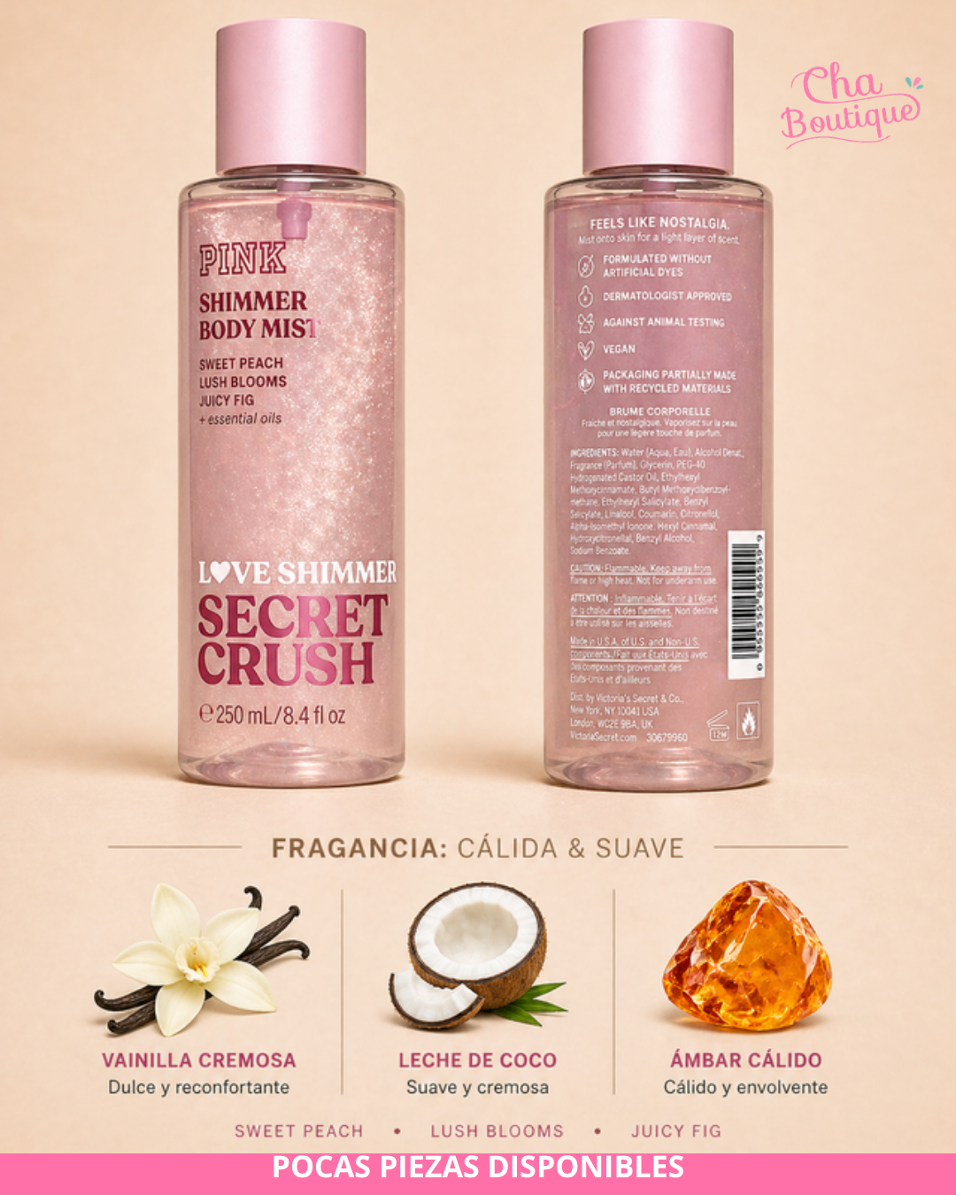 Victoria's Secret PINK Secret Crush Shimmer Body Mist 250ml